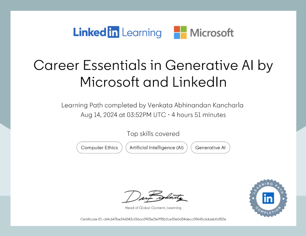 Certification 8